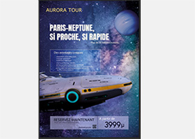 Agence de voyage spatiale